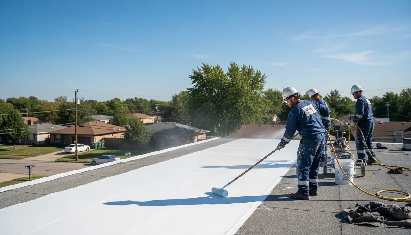 Commercial roof coating in Thompson, MO near me